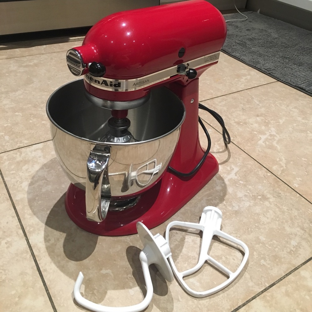 KitchenAid Red large mixer brand new used 1x!!